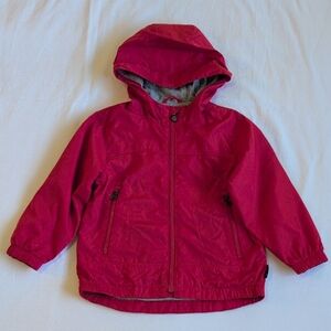 babyGap red jersey-lined windbreaker spring jacket with hood 3T toddler boys